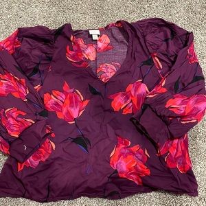 3/4 sleeve work wear top